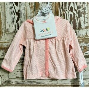 Carter's Baby Girls 2 Pc Set - Pink - 9 Months *PANTS MISSING*